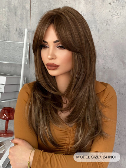 Peruca Longa Feminina Corte V