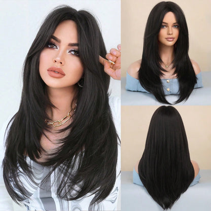 Peruca Longa Feminina Corte V