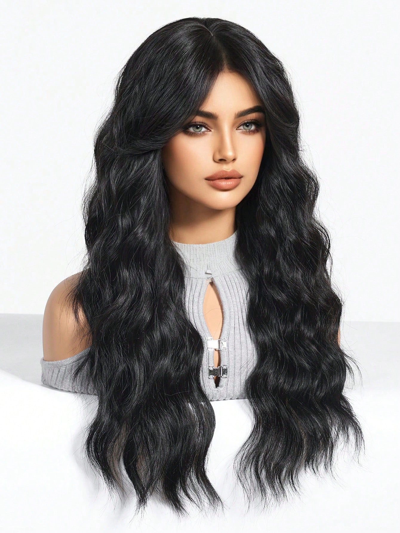 Peruca Feminina Cabelo Longo Ondulado 
