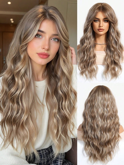 Peruca Feminina Cabelo Longo Ondulado 