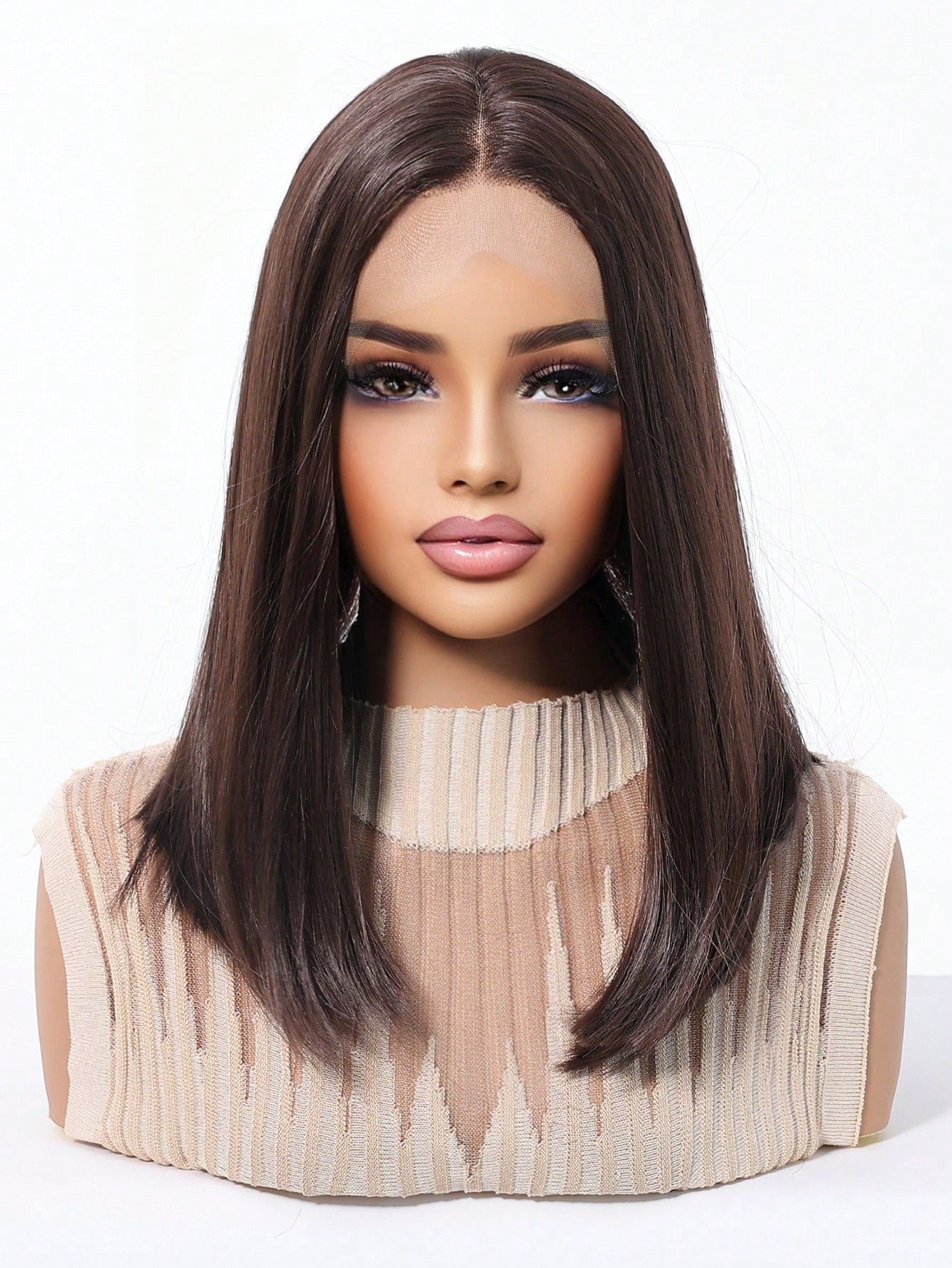 Lace Cabelo Curto Liso Renda HD 13x4