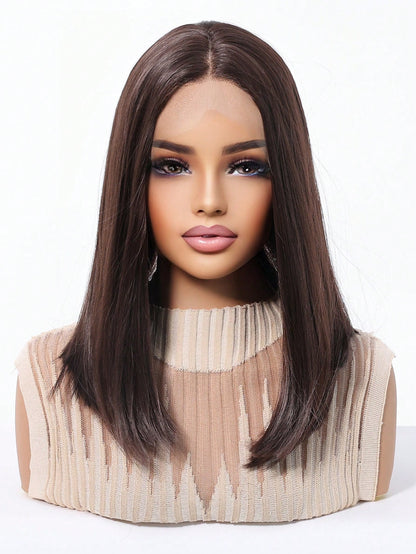 Lace Cabelo Curto Liso Renda HD 13x4