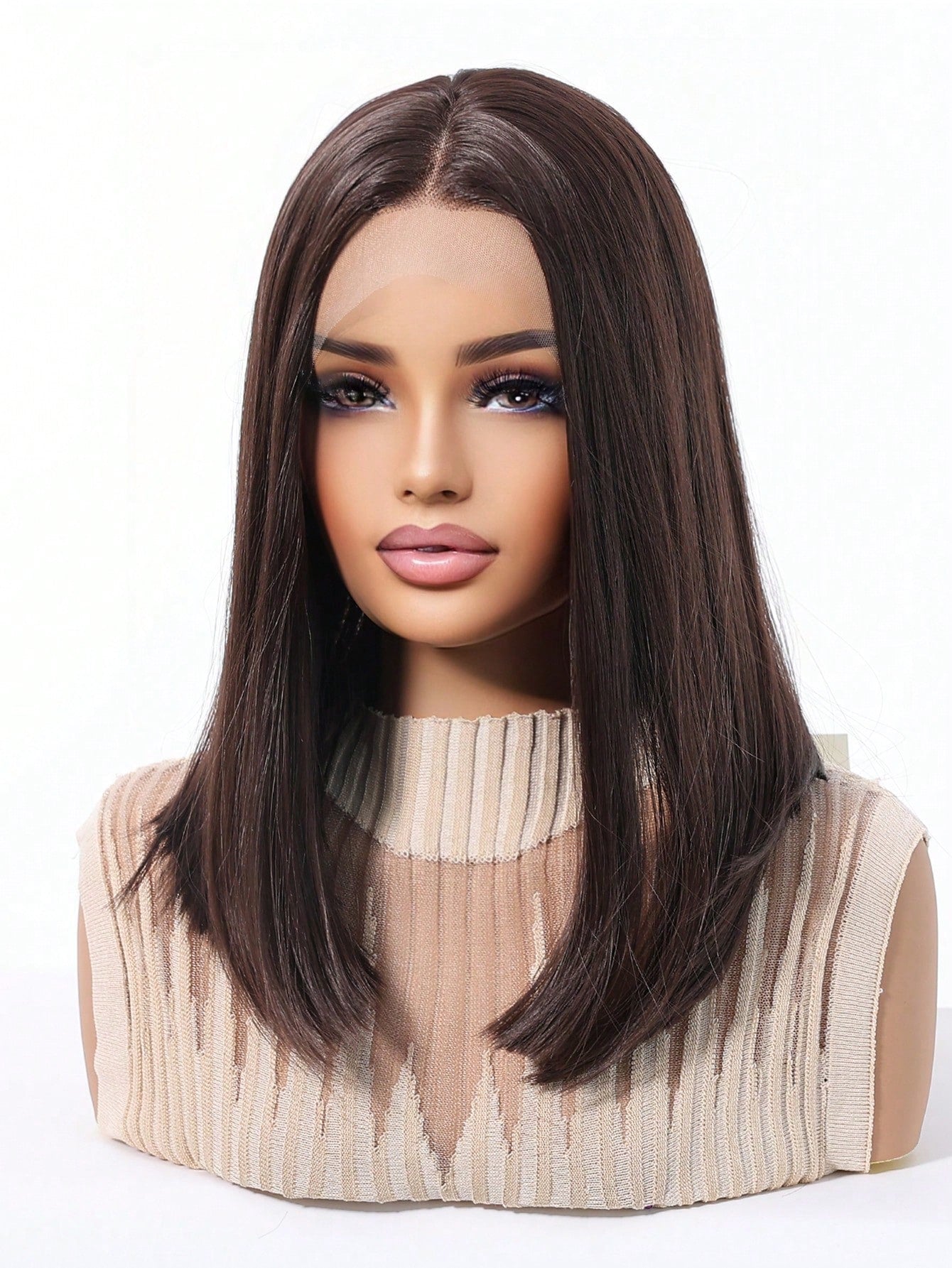 Lace Cabelo Curto Liso Renda HD 13x4