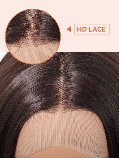 Lace Cabelo Curto Liso Renda HD 13x4