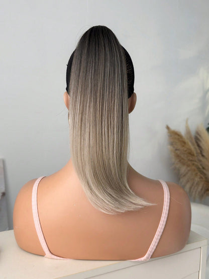 Aplique de Cabelo Rabo de Cavalo com Piranha