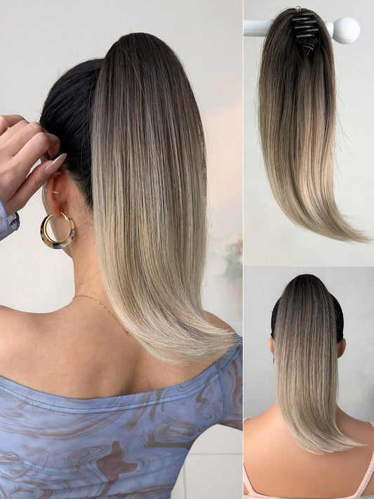 Aplique de Cabelo Rabo de Cavalo com Piranha